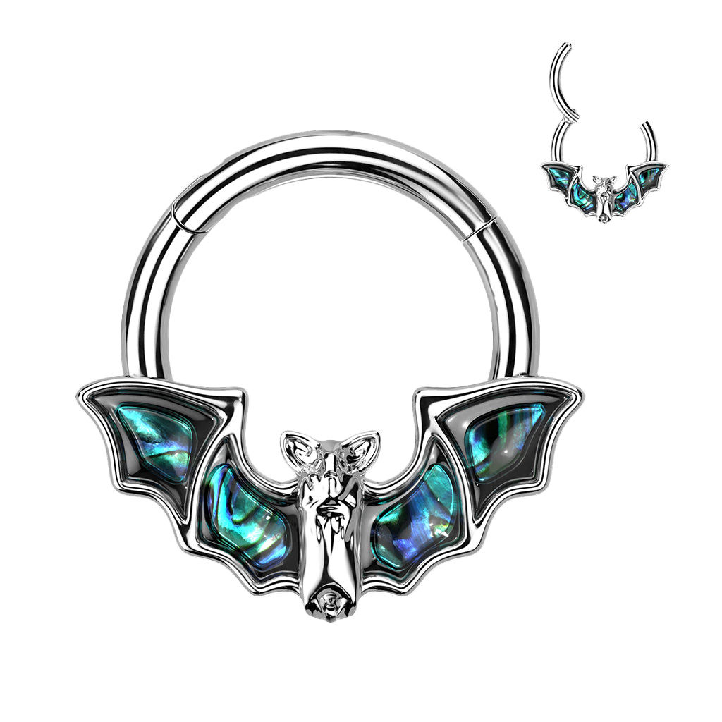 Surgical Steel Hinged Segment Ring with Bat
