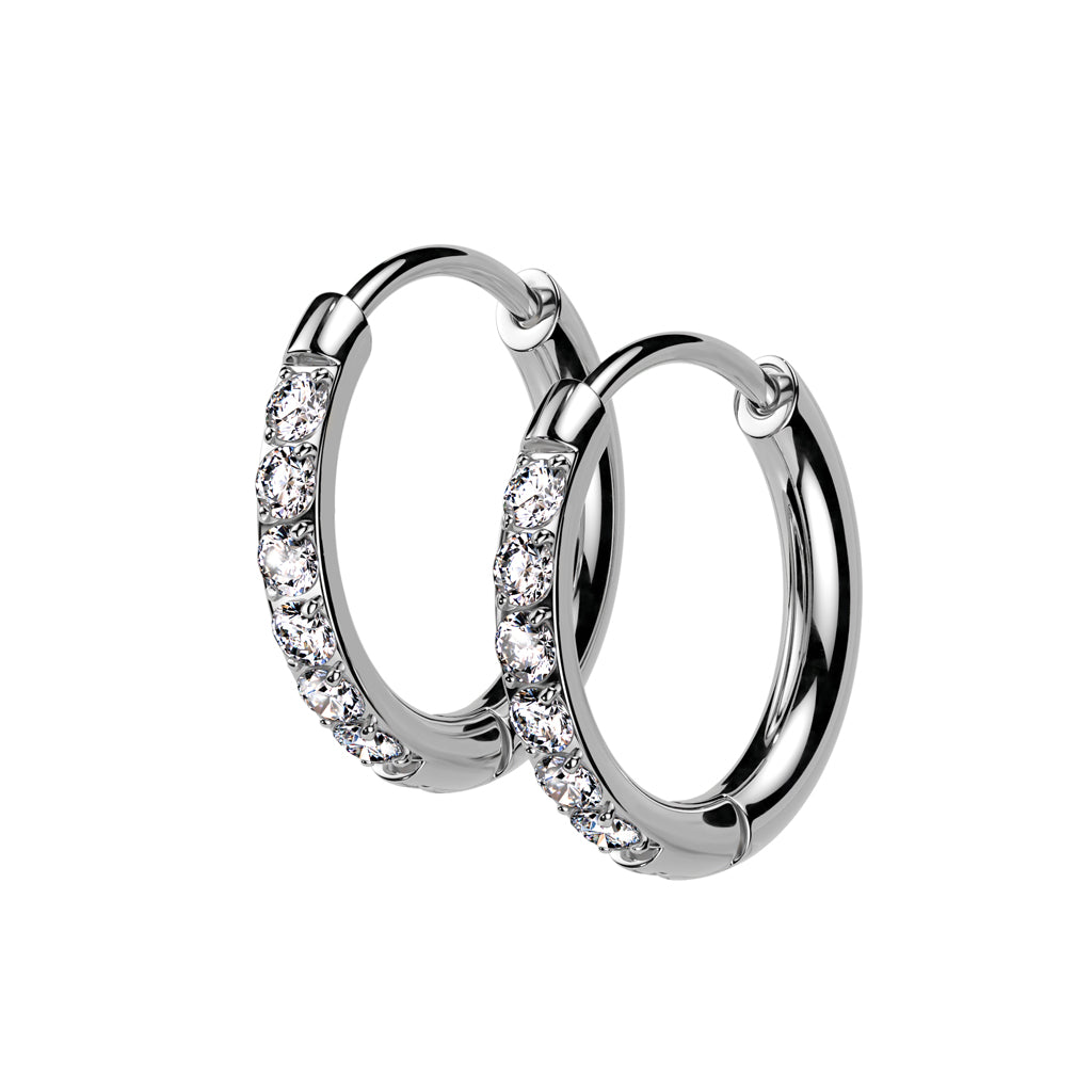20G Pair of Titanium Hoop Earrings
