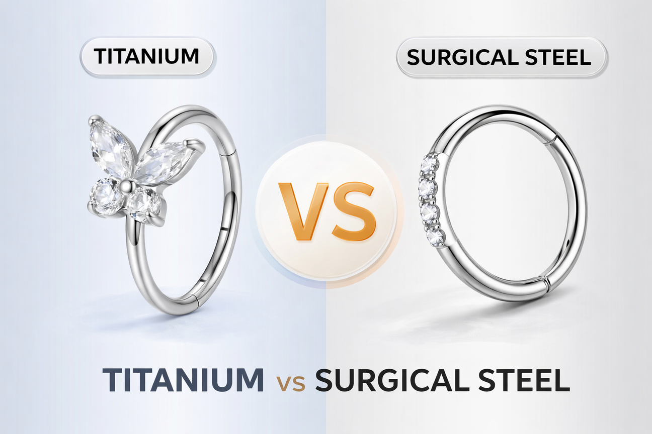 Hypoallergenic Body Jewelry For Sensitive Skin Vs. Surgical Steel