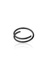 DOUBLE HOOP ANNEALED NOSE RING SURGICAL STEEL