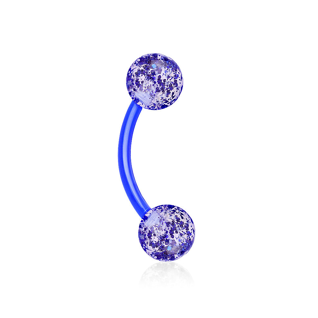 Ultra Glitter Acrylic Balls Flexible Eyebrow Curve