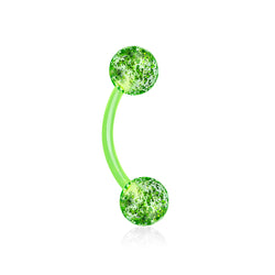 Ultra Glitter Acrylic Balls Flexible Eyebrow Curve