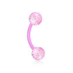 Ultra Glitter Acrylic Balls Flexible Eyebrow Curve