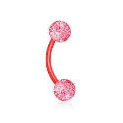 Ultra Glitter Acrylic Balls Flexible Eyebrow Curve