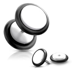 A Pair Of 16G Fake Acrylic Plug with O-rings