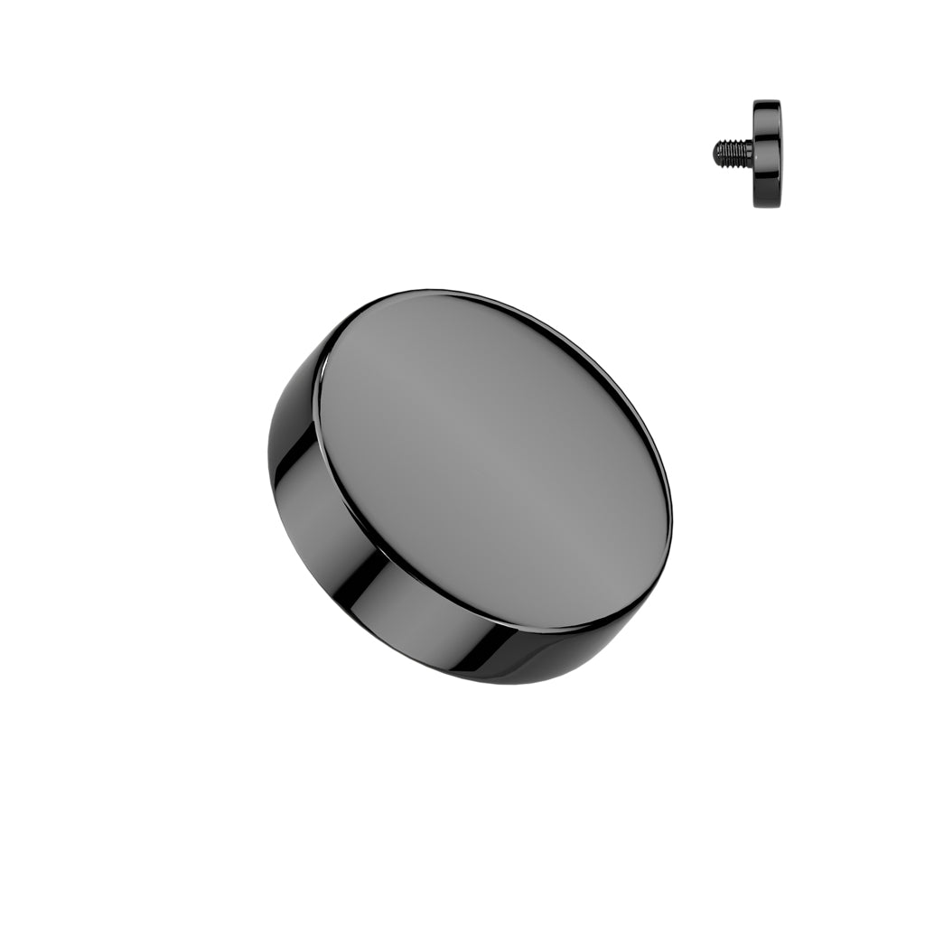 Implant Grade Titanium Internally Threaded Flat Round Top