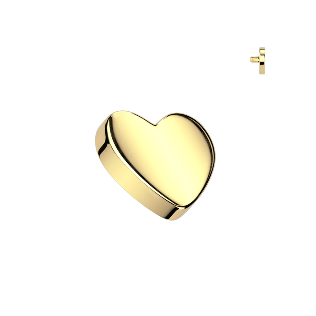 Implant Grade Titanium Internally Threaded Flat Heart Top