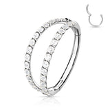 Implant Grade Titanium Hinged Segment Double Hoop Ring