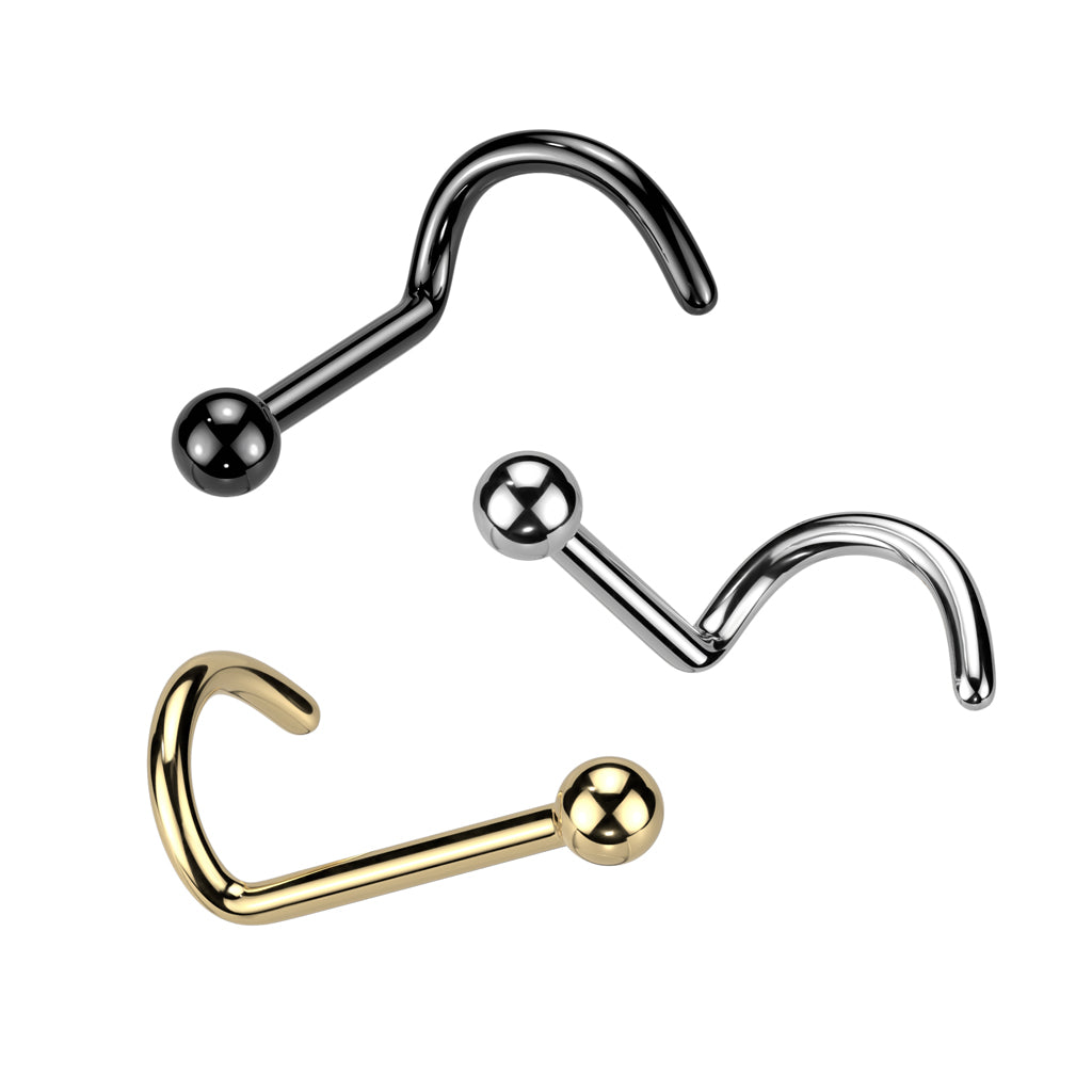 20G Titanium Ball Nose Screw